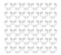 Bortivier 120Pcs T8 Bombillas LED U Clips Holder Soporte para LáMpara de Tubo Fluorescente