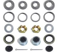 Bortivier 2 Juegos de Cojinetes para Ejes de Remolques de Embarcaciones de 3500 LB, Kits de Cojinetes L68149 L44649, Sellos de Grasa 171255TB/10-19