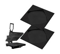 Bortivier 2 PCS Cubierta de Envoltura de Placa de Prensa de, Protector Resistente Al para Proteger la MáQuina de Prensado de por SublimacióN A Negro