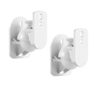 Bortivier 2 Piezas Soporte Universal para Montaje en Pared de Altavoz Abrazadera de Soporte de Techo con Rotación Ajustable en Ángulo de Inclinación y