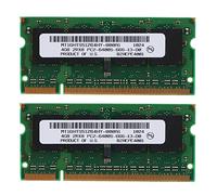 Bortivier 2 Uds DDR2 4GB Laptop Ram 800Mhz PC2 6400 SODIMM 2RX8 200 Pines para Laptop Memory