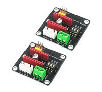 Bortivier 2 Unidades DRV8825 A4988 Impresora 3D 42 Módulo de Expansión del Controlador del Motor Paso A Paso para Arduin R3 Ramps1.4 DC Controlador del Motor