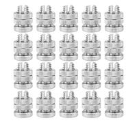 Bortivier 20 Piezas Conector de Alambre de Abrazadera de Junta de Perno Dividido Conector de Cerca Eléctrica Aleación de Aluminio para Cerca Eléctrica Múltiple