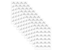 Bortivier 240 Piezas de Esquinas de Fotos para Álbumes de Recortes, Pegatinas Doradas para Esquinas de Fotos, Esquinas de Montaje de Fotos Autoadhesivas, Plateadas