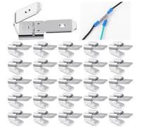 Bortivier 25 Piezas de Conectores de Pala Doble Piggyback, Kit Surtido de Terminales de Engarce de Pala Piggyback de Desconexión Rápida Macho Hembra