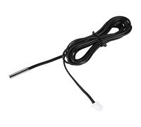 Bortivier 2M Sensor de temperatura del termistor Cable sonda a prueba de agua 10K 1% 3950 Negro
