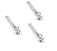 Bortivier 3X Soporte de Cana de Pescar del Soporte de Cana de Pescar Ajustable Soporte de Cana de Plata