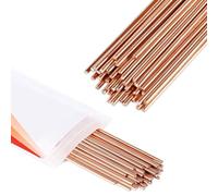 Bortivier 40 Varillas de Cobre para Soldadura Fuerte y Latón para Aire Acondicionado, Refrigeración y Máquinas Eléctricas (HVAC).