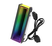 Bortivier 5V ARGB Sync Computadora 2280 SSD M2 Radiador PC RGB M.2 Nvme RefrigeracióN Disipador de Unidad de Estado SóLido RefrigeracióN Radiato A