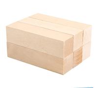 Bortivier 6 Piezas de Bloques de Talla de Tilo para Principiantes en Madera Kit de Pasatiempo de Talla DIY Tallado en Madera