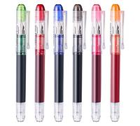 Bortivier 6 Piezas de Plumas EstilográFicas Desechables Multicolores, Utilizadas para Bocetos, Diarios, CaligrafíA, Suministros de Oficina de Escritura Suave