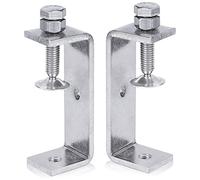 Bortivier Abrazadera de Metal Abrazadera de Servicio Pesado Abrazadera C Abrazadera para CarpinteríA con Aberturas de Mordaza Anchas (65 Mm), 2 Piezas