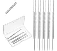 Bortivier Aguja para Reparar Enganches, Herramienta para Enganches, 15 Piezas para Reparar Tejidos de Punto y Tejidos, con Estuche para Prendas de Punto y Cortinas.