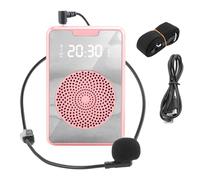 Bortivier Amplificador de Voz PortáTil para Profesores con Auriculares con MicróFono, Altavoz Recargable para Entrenamiento, GuíA TuríStico, Aula