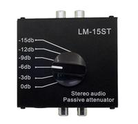 Bortivier Atenuador Pasivo de Audio, Salida de Línea, Tarjeta de Sonido, Altavoz, Micrófono, Puerto de Micrófono, Convertidor de Alto/Bajo.