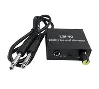 Bortivier Atenuador Pasivo de Audio, Tarjeta de Sonido de SeñAl de Salida de LíNea, Altavoz, MicróFono, Puerto de MicróFono, Convertidor de Alto y Bajo+LíNea 6,5