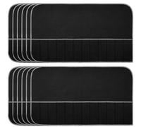 Bortivier Bolsas de Almacenamiento de Plata, Organizador de Cubiertos de Fieltro de Tela para Guardar Plata, Bolsas Protectoras de Plata Antideslustre, 12 Unidades