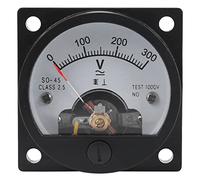 Bortivier CA 0-300V Voltimetro Analogico Panel Redondo - Negro