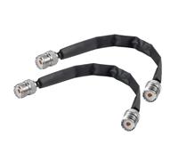 Bortivier Cable Coaxial Plano Pasante para Puerta/Ventana, 2 Unidades, 50 Ohmios, SO239, Conector UHF Hembra A UHF Hembra.