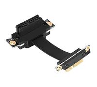 Bortivier Cable Vertical PCIE X1 Cable de ExtensióN PCIe 3.0 X1 a X1 de áNgulo Recto de 90 Grados Dual Tarjeta Vertical PCI Express 1X de 8 Gbps - 5CM