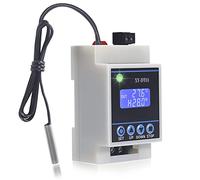 Bortivier Controlador de Temperatura Digital XY-DT01-40-110°C Termostato Microdigital Digital con Pantalla LCD y Sensor una Prueba de Agua