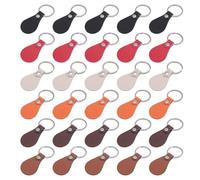 Bortivier de de 30 Piezas Llaveros de de PU con Remaches y en para SublimacióN de