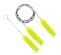 Bortivier Diámetro del Cepillo 15 mm 19 mm - Cepillo de Limpieza de Tubos - Adecuado para la Mayoría de los Tipos de Mangueras (Amarillo)