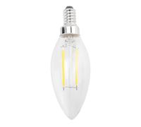 Bortivier Dimmable E12 2W COB Candle Flame Led Bombilla Lámpara 10 X 3.5Cm