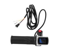 Bortivier EmpuñAdura del Acelerador de Velocidad de Scooter de Bicicleta EléCtrica de 36 V Pantalla LCD con Interruptor Acelerador de Girar EmpuñAdura del Manillar de Acelerador Ebike