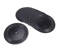 Bortivier en CD de 7 Pulgadas para DecoracióN de HabitacióN DecoracióN de Pared de CD DecoracióN de DecoracióN de Discos Falsos Negros (12 Piezas)