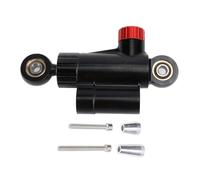 Bortivier Estabilizador de Amortiguador de Dirección de Motocicleta, Aleación de Aluminio, Estabilizador de Control Seguro para Accesorios de Motocicletas, Color Negro