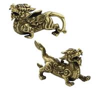 Bortivier Estatua de Buena Suerte, Adornos de Oficina, Sala de Estar, Adornos de Bestia de la Fortuna, Artesanías de Metal