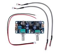 Bortivier Filtro de Paso Bajo Preamplificador de Subwoofer de Graves Placa de Amplificador Preamplificador de CC de 9-32 V de Potencia úNica con Ajuste de Volumen de Graves