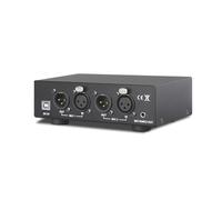 Bortivier Fuente de Alimentación Fantasma 2 Entradas y 2 Salidas de 48 V. Alimentación Fantasma Compacta Universal para Micrófonos de Condensador y Equipos de Grabación de Música.