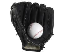 Bortivier Guantes de Béisbol de 10,5 Pulgadas Guantes de Fielding Guantes de Béisbol y Softbol Profesional Guantes de Captura de PU Negro