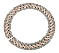 Bortivier Guitarra CláSica Wood Inlay Soundhole Rosette Inner Dia 93Mm