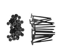 Bortivier Hebilla Universal de Nailon para Bridas de Coche, Soporte Autoblocante para Bridas de Nailon, Herramienta para Bridas (100 Unidades)