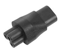 Bortivier Iec 320 C5 3 Pines Hembra a C8 2 Pines Macho Conversor De Enchufe Adaptador De Fuente De Alimentación