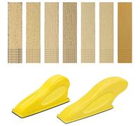 Bortivier Juego de Lijadora y Papel de Lija, Minilijadora para Trabajos Detallados, Lijadora de Dedos para Manualidades, Minilijadora para Proyectos PequeñOs