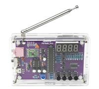 Bortivier Kit Electrónico de Radio FM DIY con Frecuencia Ajustable de 87-108 MHz, Pantalla Digital, Proyecto de Soldadura DIY, RDA5807S