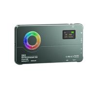 Bortivier Lámpara de Luz LED de Panel Pequeño A Color, Luz de Relleno RGB A Color de 2500 A 9000 K para Vlogs, Fotografía, Videoconferencias