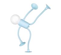 Bortivier Lámpara de Noche con Forma de Deportista para Dormitorio, Baño y Decoración Navideña, Color Azul, para Escritorio y Dormitorio