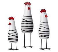 Bortivier Lindos Figuritas Talladas de Pollo de Madera para DecoracióN del Hogar, DecoracióN de Cocina de Gallo, Decoraciones de Sala de Estar