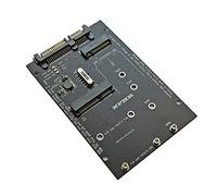 Bortivier M.2 NGFF MSATA SSD una 2,5 Pulgadas 6,0 Gbps 2 en 1 Adaptador Convertidor Tarjeta Compatible con PC Computadora PortáTil Diagrama de Disco Duro