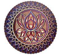 Bortivier Mandala de de - Pared de Arte, de Mandala Colgante de Pared de Metal para Decoración de Habitaciones Arte de Pared Bohemio (A)