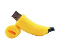 Bortivier Memoria USB 2.0 de 64 GB con Forma de Plátano, Niños.