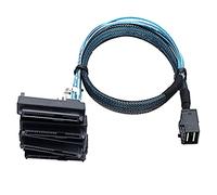 Bortivier Mini SAS SFF-8643 una 4X29Pin SFF-8482 Cable de Servidor de Disco Duro 3,33 Pies / 1M