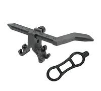 Bortivier Mini Soporte de AlineacióN de Ruedas de Bicicleta Herramientas de Ajuste de Llantas de Bicicleta Herramientas de ReparacióN de Ruedas de Bicicleta Accesorios de Ciclismo Negro