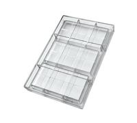 Bortivier Molde de Barra de Chocolate de Policarbonato para Hacer Dulces, Hornear y Bocadillos Dulces, Aparato Duradero para Panadería Profesional.