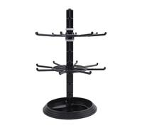 Bortivier Organizador de Joyas Soporte Giratorio para PresentacióN de JoyeríA de 2 Niveles, Torre Giratoria para Collares, Estante de Almacenamiento para Pendientes, Escaparate de Relojes